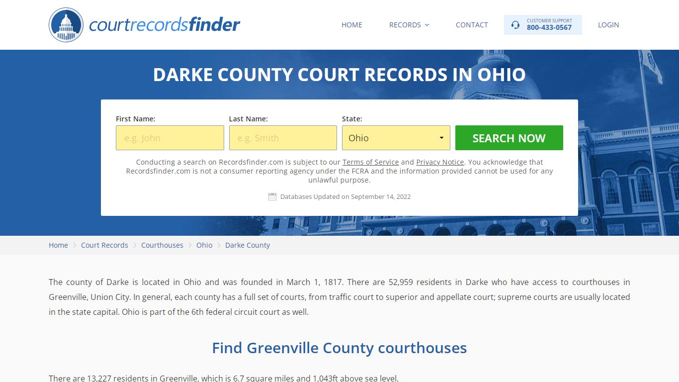 Darke County, OH Court Records - Find Darke Courthouses