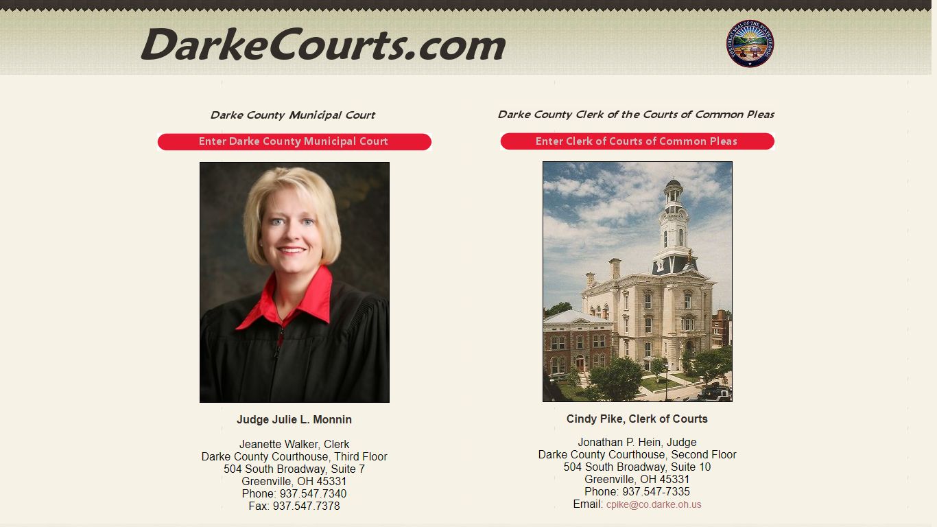 Welcome to DarkeCourts.com .: Home to the Darke County Municipal Court ...